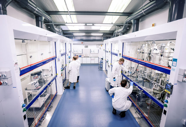 Image of group of scientists doing research